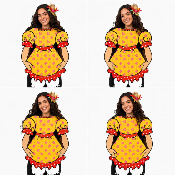 Painel Decorativo para Fotos Vestido Caipira Arraiá Painel Decorativo para Fotos Vestido Caipira Arraiá