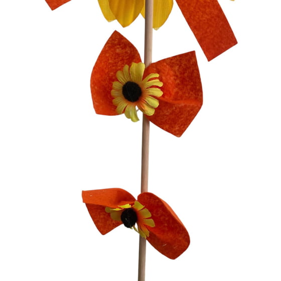 Palito Rosto Girassol Junino 58 cm