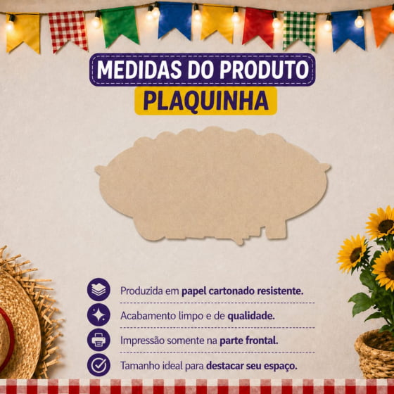 Plaquinha Decorativa Barraca do Milho