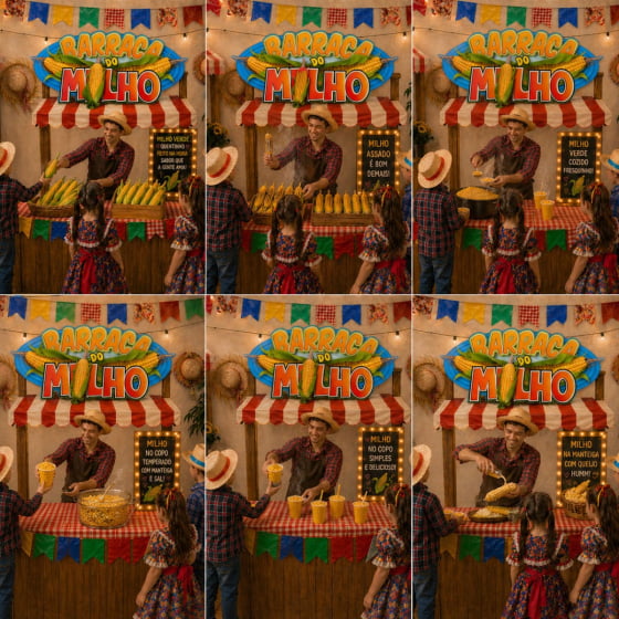 Plaquinha Decorativa Barraca do Milho