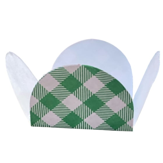 Forminha 4 Pétalas para Doces Xadrez Festa Junina 50 Unidades