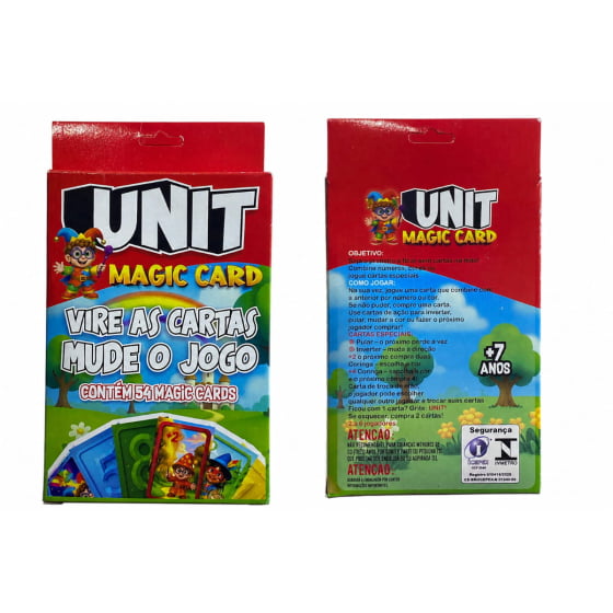 Jogo Unit Magic Card com 54 Cards