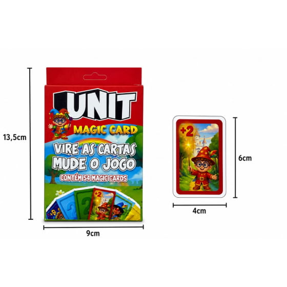 Jogo Unit Magic Card com 54 Cards