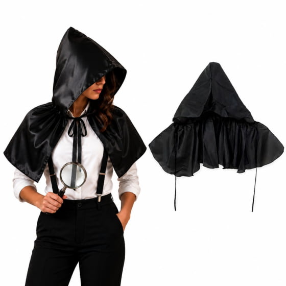 Capa Curta Detetive Acessório de Fantasia Cosplay