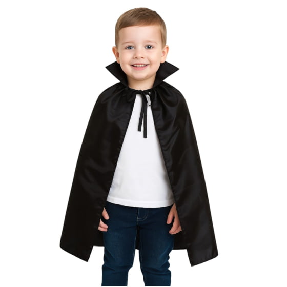 Capa Infantil Fantasia Vampiro Drácula Bruxo Malévola Zorro