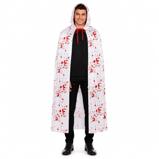 Capa Sangrenta Acessório Fantasia Halloween