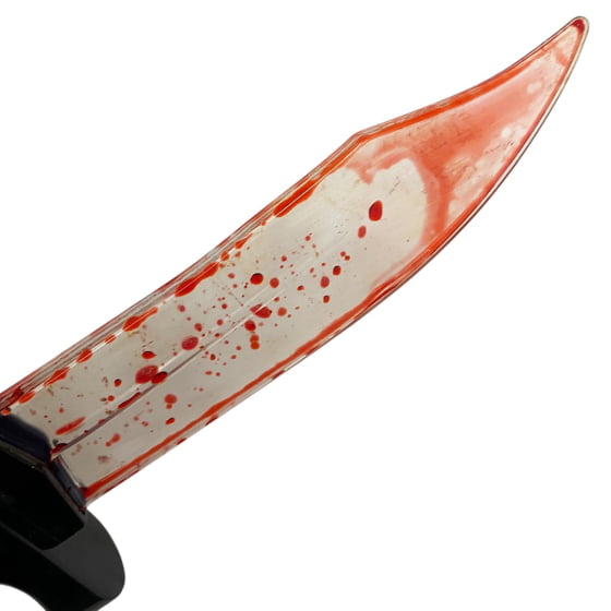 Faca Fake de Plástico com Sangue
