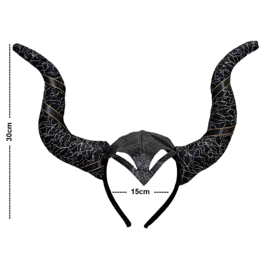 Kit Malévola Bruxa Malvada Fantasia para Halloween