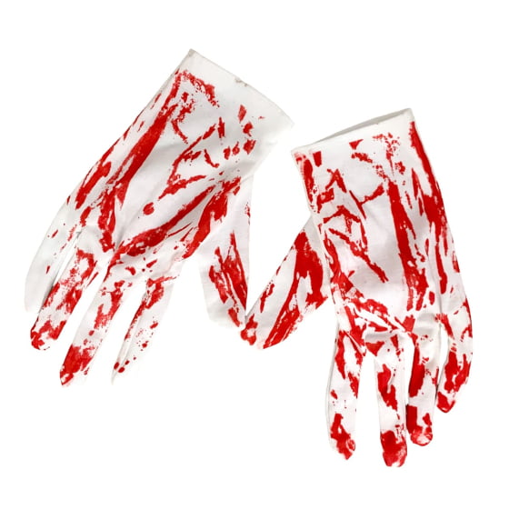 Kit Suspensório Mão Sangrenta Fantasia Halloween