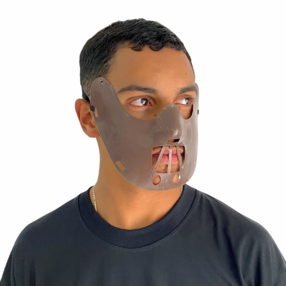 Máscara Canibal Plástico Marrom Halloween Cosplay 