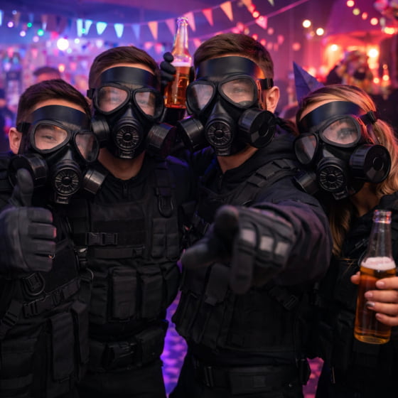 Máscara de Gás Steampunk Halloween Cosplay