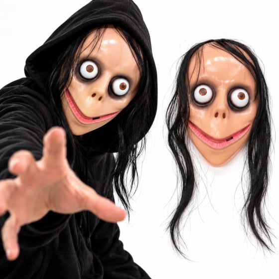 Máscara de Plástico Assustadora Momo Halloween