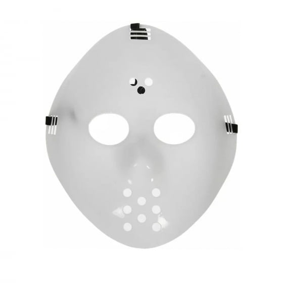 Máscara Jason Branca Halloween Cosplay
