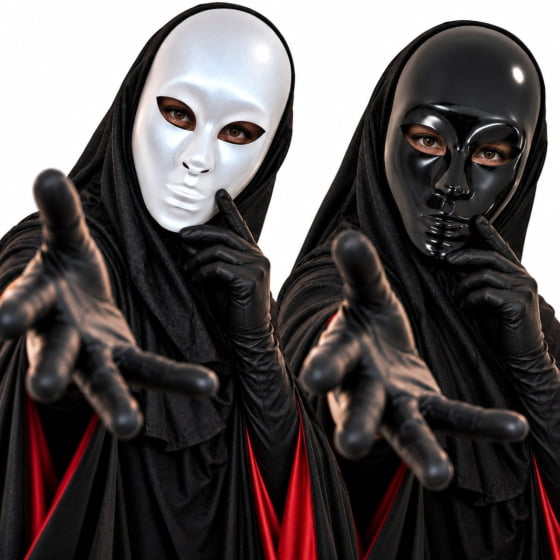 Máscara Misteriosa Alienígena com Capuz para Halloween