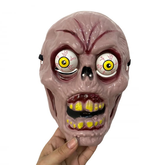Máscara Olho Esbugalhado Halloween Zumbi