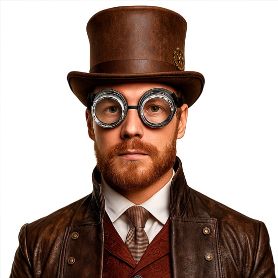 Óculos Aviador Vintage Steampunk Acessório Fantasia Cosplay 