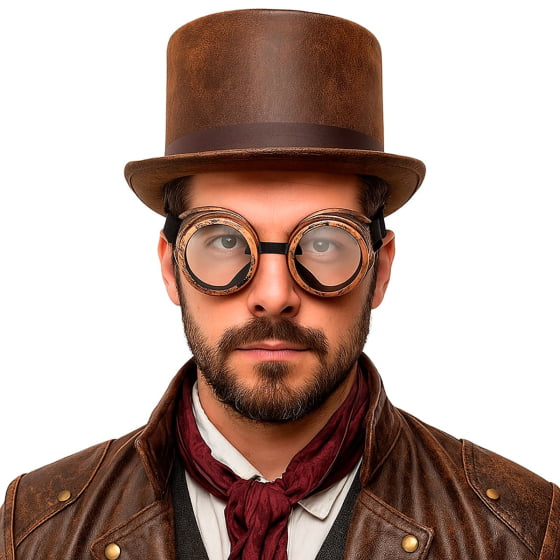 Óculos Aviador Vintage Steampunk Acessório Fantasia Cosplay 