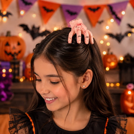 Presilha Acessório Mãozinha de Halloween Cosplay