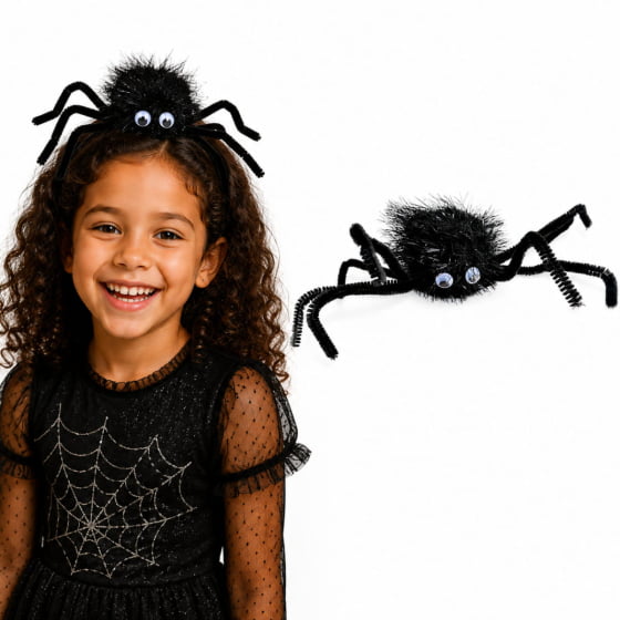 Presilha Tic Tac Acessório Aranha de Halloween Cabelo Maluco