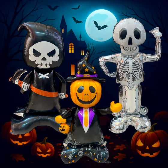 Balão Metalizado Gigante Halloween Escolha Modelo