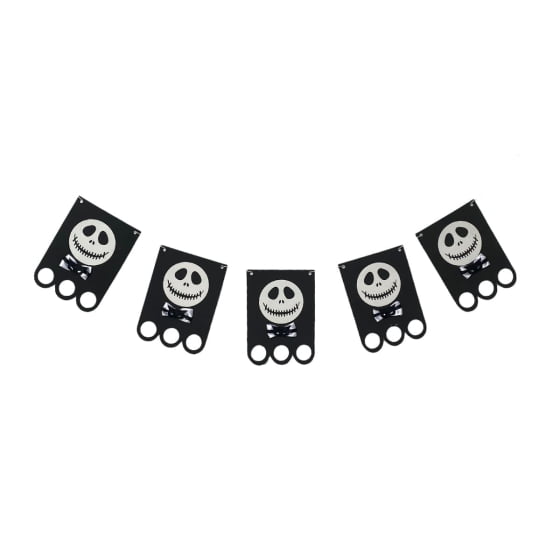Bandeirinha Decorativa Jack Esqueleto