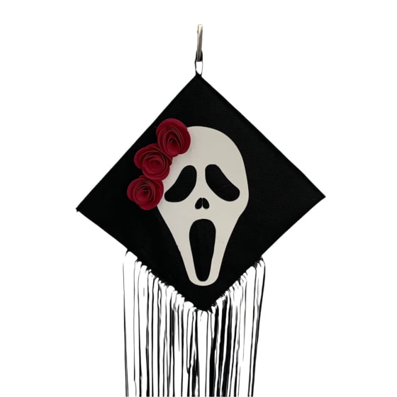 Decoração De Halloween Fantasma Pânico Menina Kit C/3 Barato