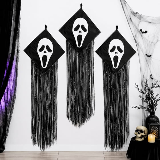 Kit 6 Fantasmas Pânico para Decoração de Halloween