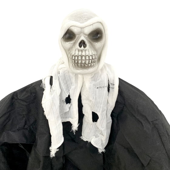 Enfeite Decoração Halloween Fantasma Crânio Retalhos