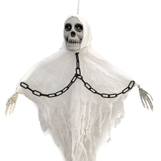 Enfeite Decorativo Assustador de Halloween Fantasma Caveira