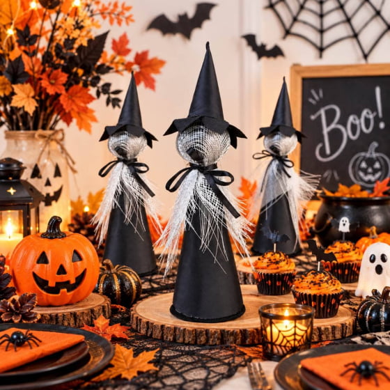 Enfeite Decorativo Bruxinha de Halloween