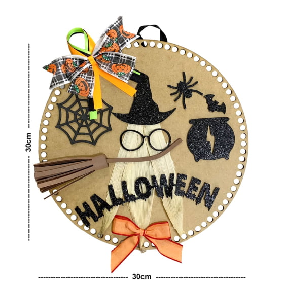 Enfeite Decorativo MDF Bruxinha Halloween