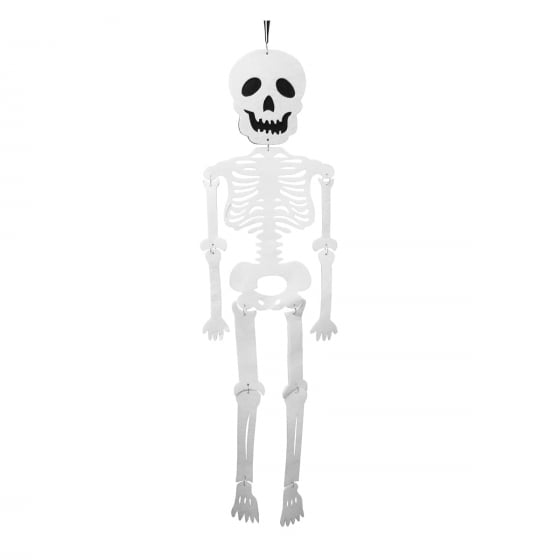 Esqueleto Caveira Feltro Decoração de Halloween