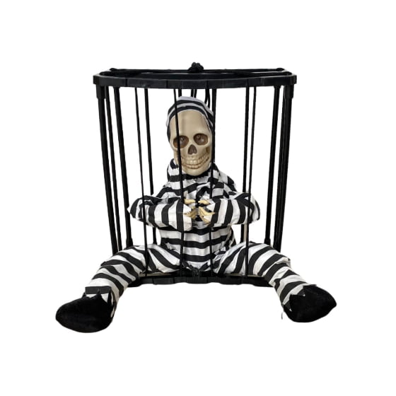 Esqueleto Prisioneiro Halloween com Som 