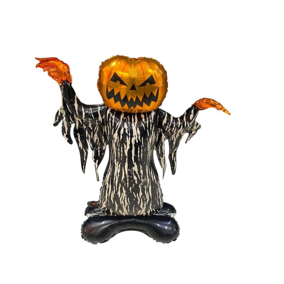 Kit 3 Balão Metalizado Inflável Gigante Decoração Halloween