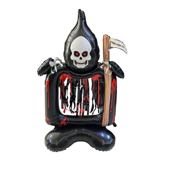 Kit 3 Balão Metalizado Inflável Gigante Decoração Halloween