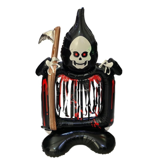 Kit 3 Balão Metalizado Inflável Gigante Decoração Halloween