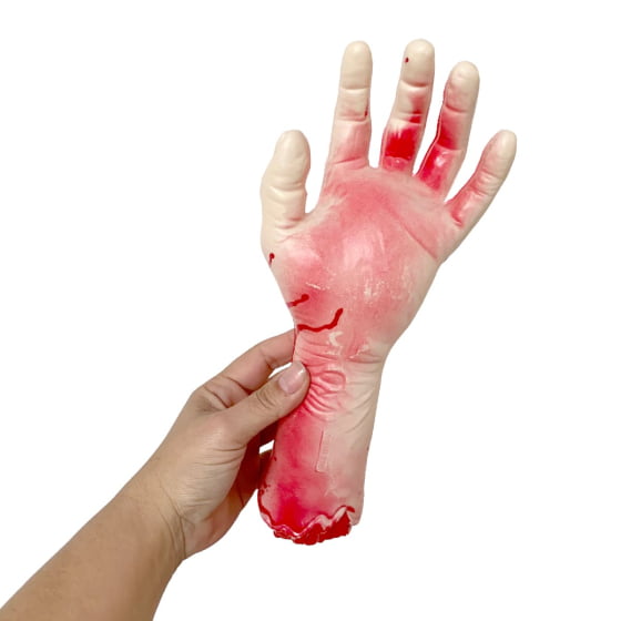 Mão Sangrenta Decepada Decoração Terror Halloween
