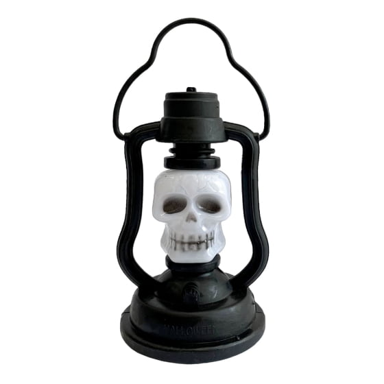 Mini Lampião Luminária de Halloween com Led