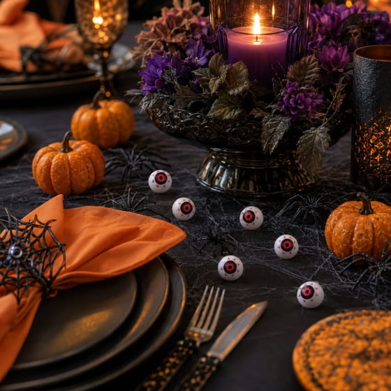 Mini Olhos Decoração de Halloween 6 Unidades
