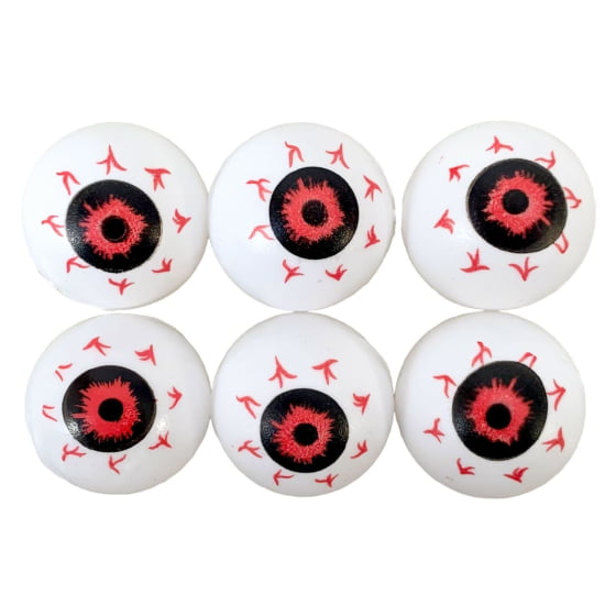 Mini Olhos Decoração de Halloween 6 Unidades