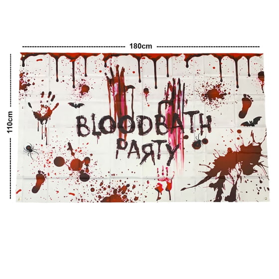 Painel Cenário Decorativo de Tecido Bloodbath Party