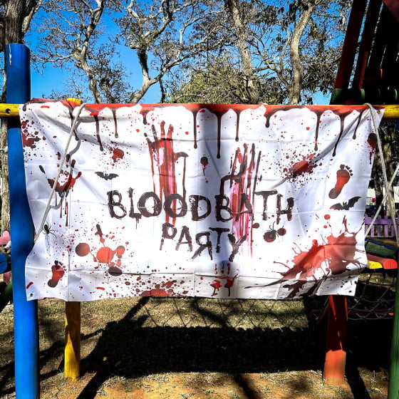 Painel Cenário Decorativo de Tecido Bloodbath Party