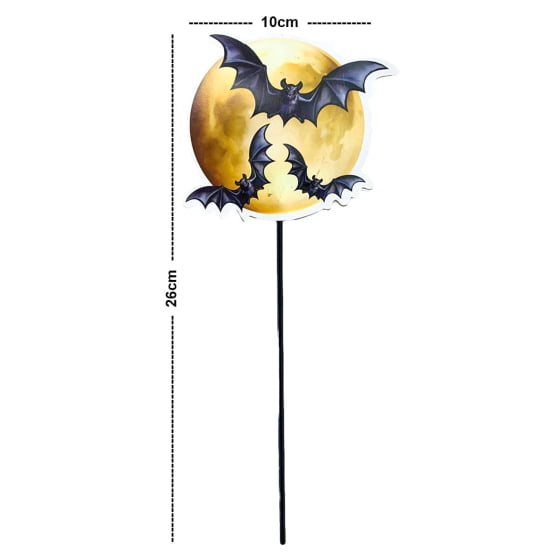 Palitos Decorativos Halloween Bruxa Morcego Vampiro