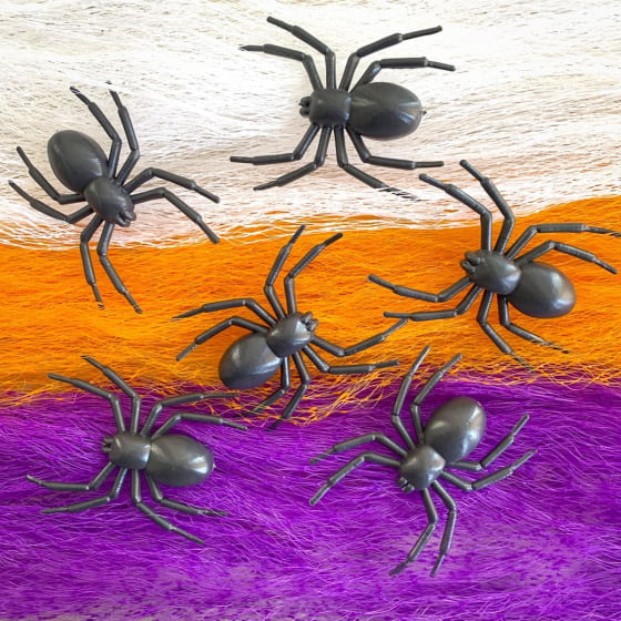 Super Teia Decorativa com Aranhas