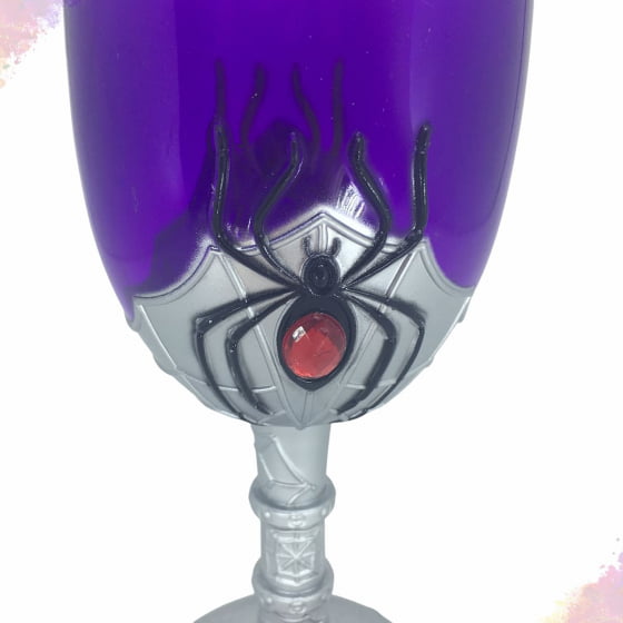 Taça Decoração Halloween Com Aranha