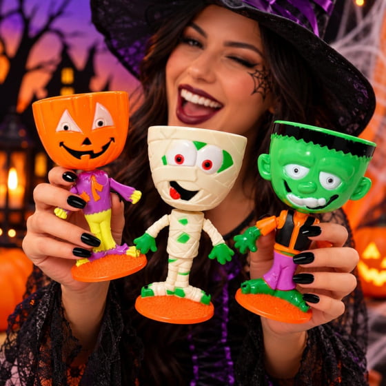 Taça Decorativa Plástica Halloween