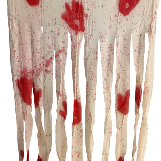 Tecido Sangrento Tipo Cortina Decorativa Decoração Halloween