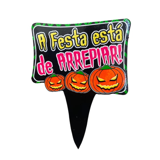 Topper Decorativo Halloween Neon Para Doces