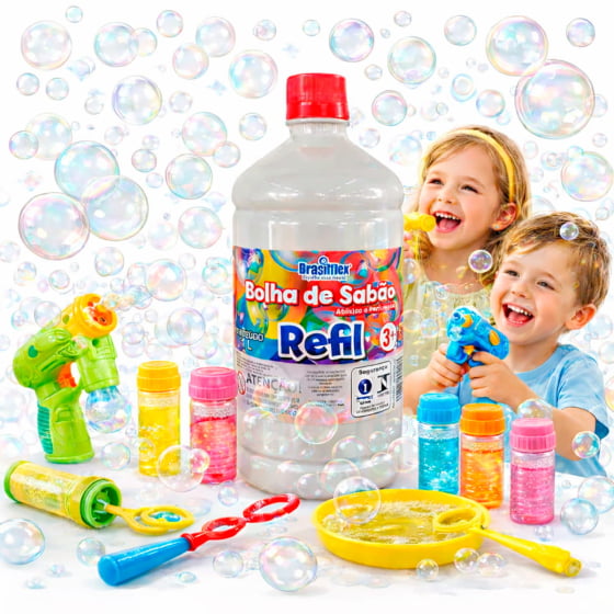 Refil Bolhas de Sabão 1 Litro