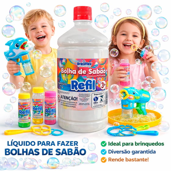 Refil Bolhas de Sabão 1 Litro